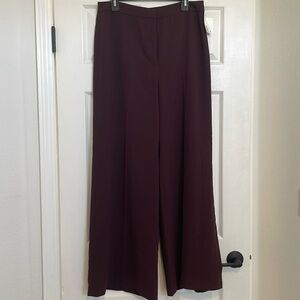 H&M Wide leg maroon trousers NWT.  Never been worn.